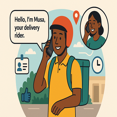 Introducing Yourself to a New Customer by Phone for Delivery or Pickup